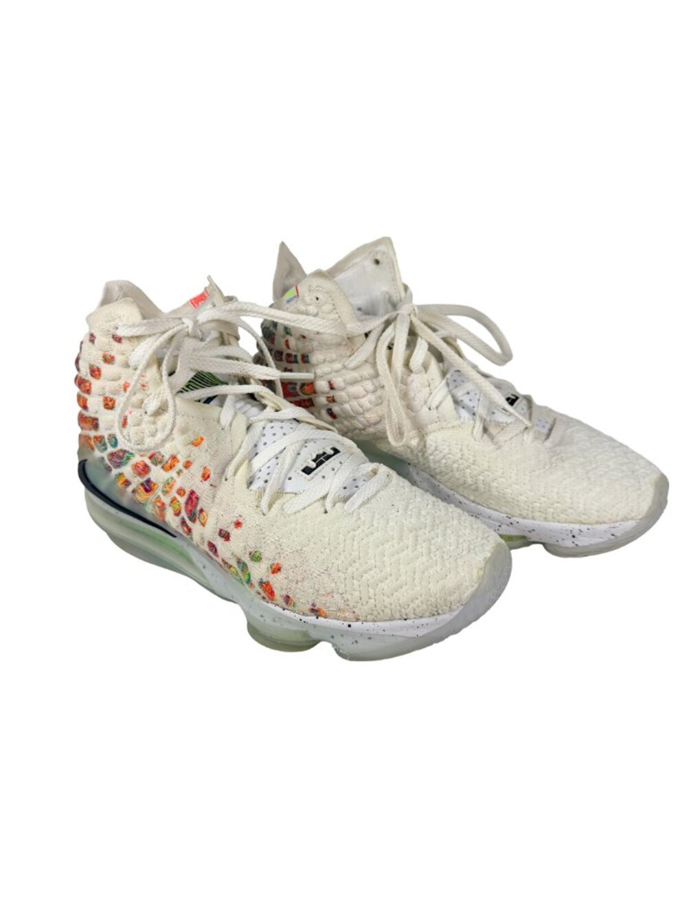 Nike LeBron 17 XVII Command Force White Multi BQ3177-100 Mens 8.5 Basketball - Picture 2 of 15
